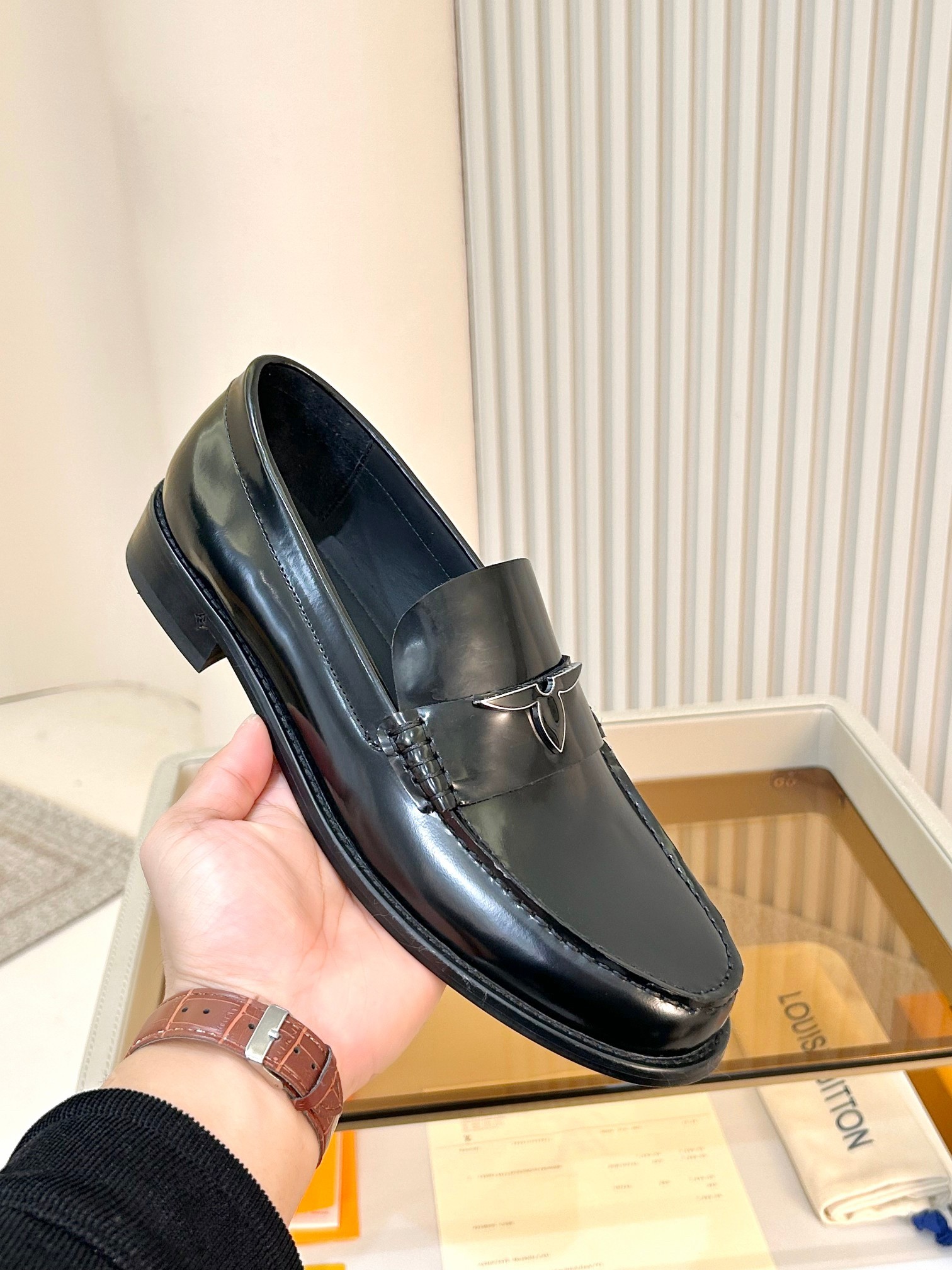 L X V Men's new high qualityLoafers detail 6