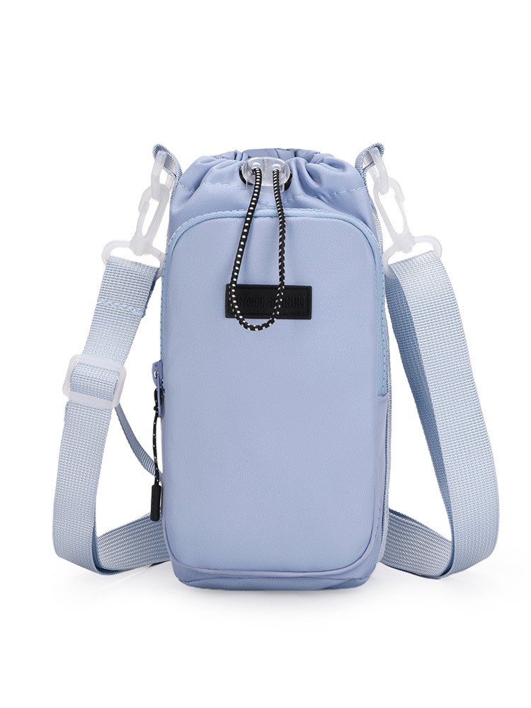 Outdoor water bottle insulated bag, waterproof and portable insulated cup sleeve, travel water bottle drawstring bag, mobile phone storage bag.