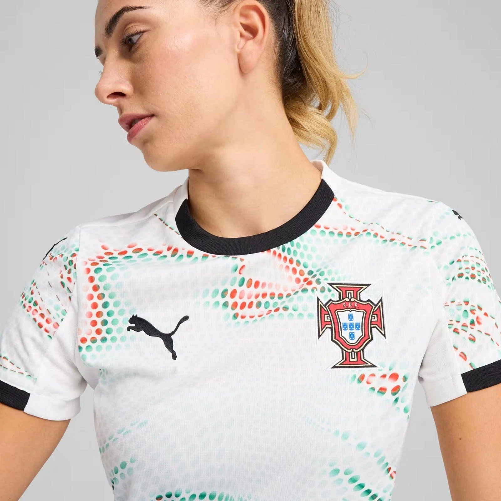 Camisola Feminina Portugal Alternativa 2025/26 - LAN?AMENTO