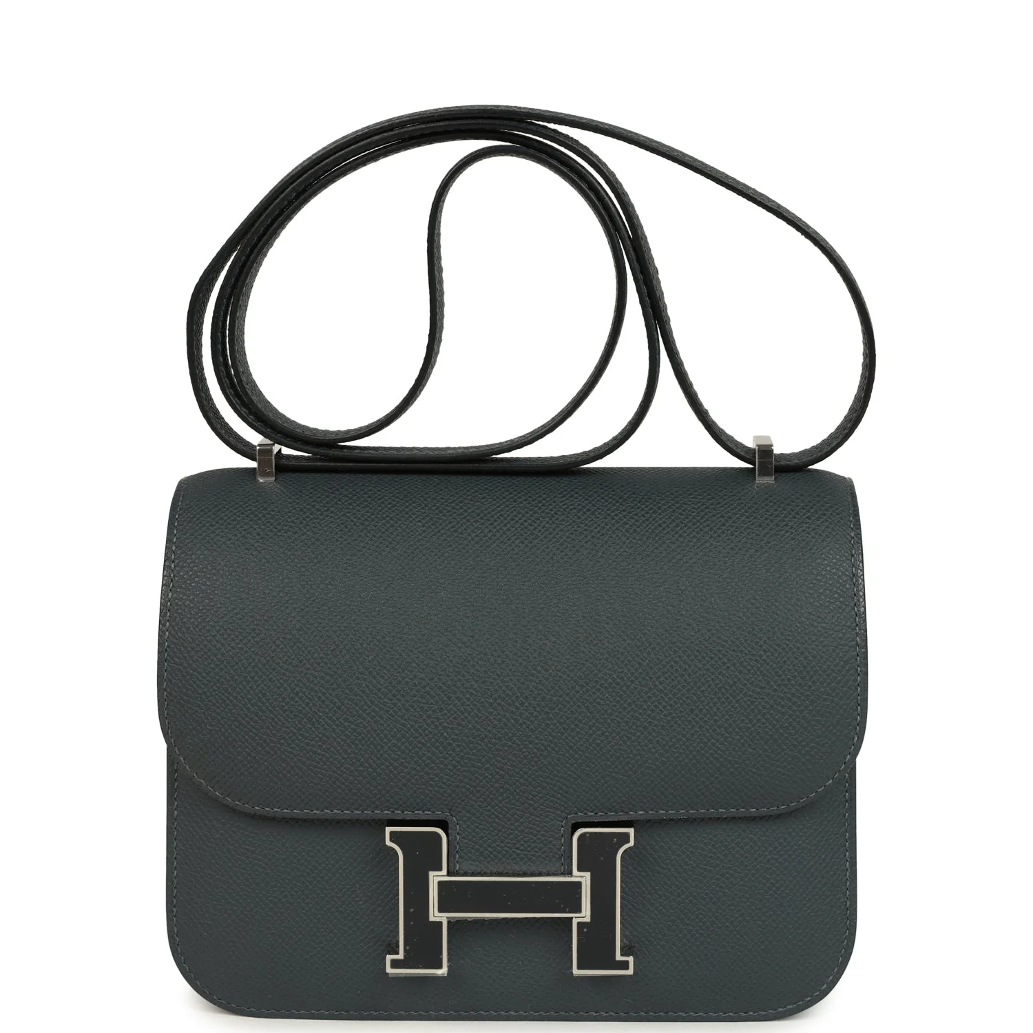 Hermes Constance 18 Gris Misty Epsom Lacquered Palladium Hardware