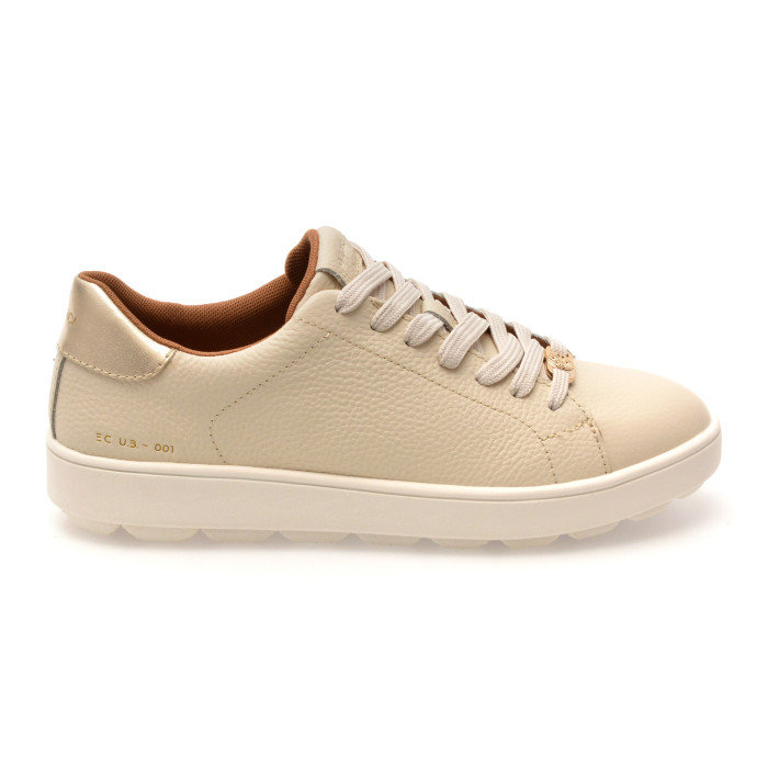 Pantofi sport GEOX bej, D55WEB, din piele naturala