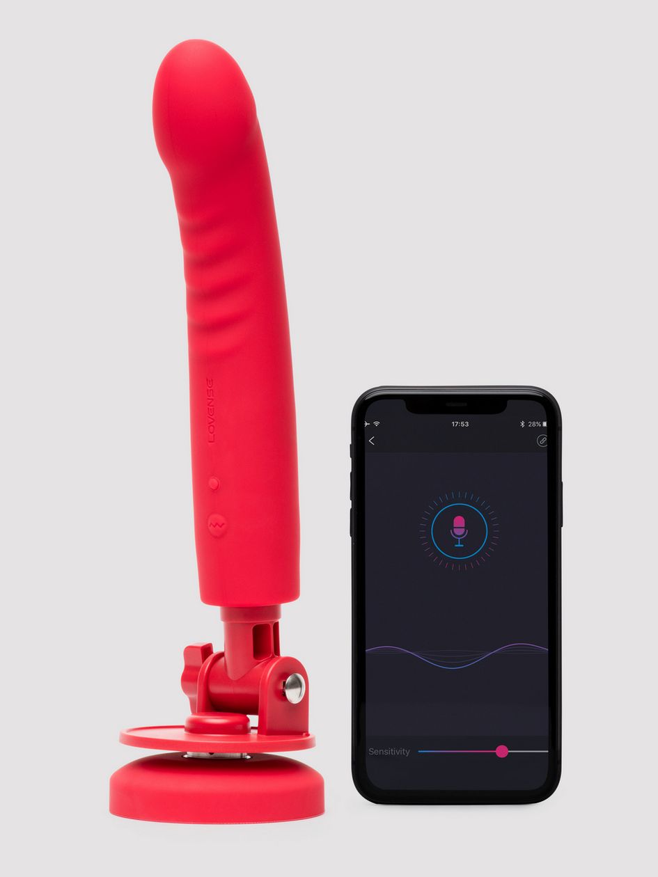 Lovense Mission 2 Touch Sensitive App Control Vibrating Dildo with Suction Cup