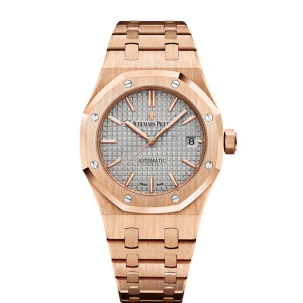 【Super Clone】Audemars Piguet Royal Oak Selfwinding Grey dial, 37mm, 18k Rose gold, 15450OR.OO.1256OR.01