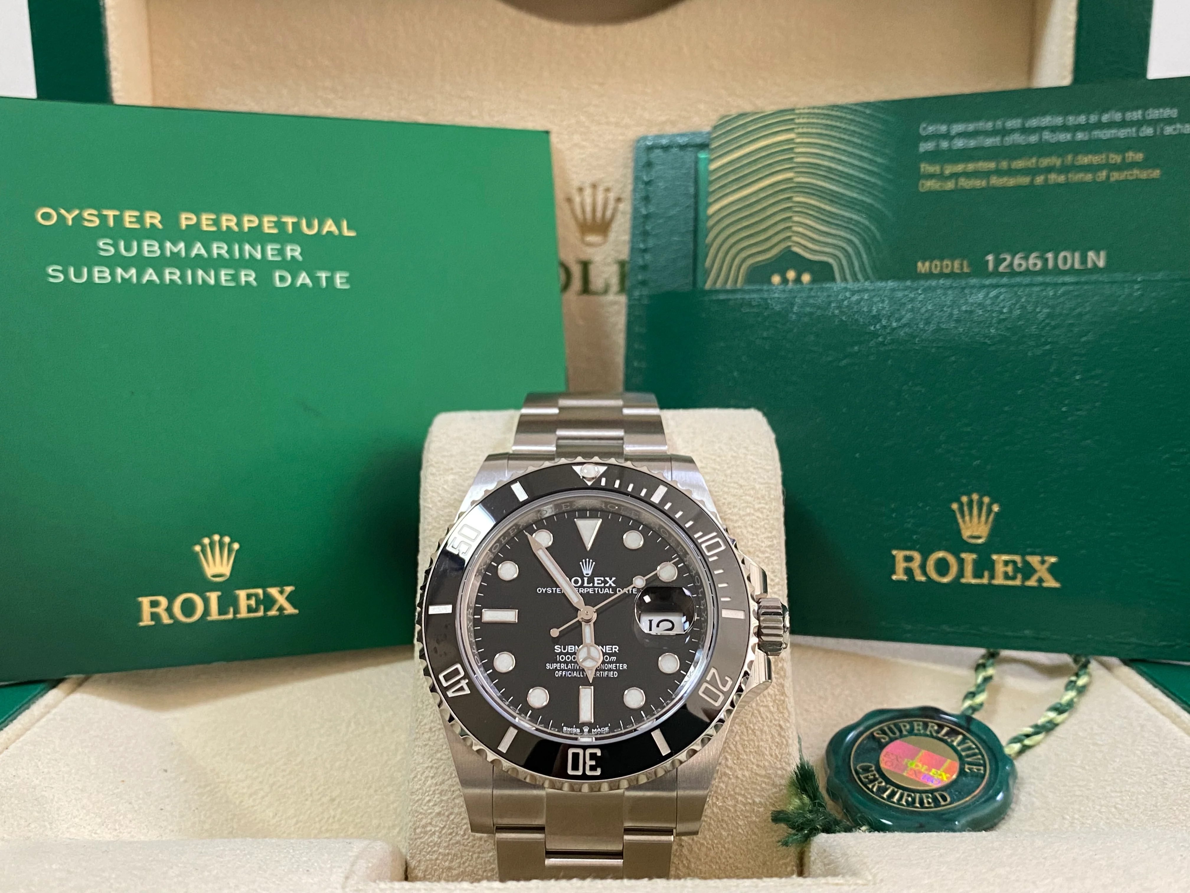 Rolex Steel Submariner Date - 2023 - Black Bezel - Black Dial - 126610LN