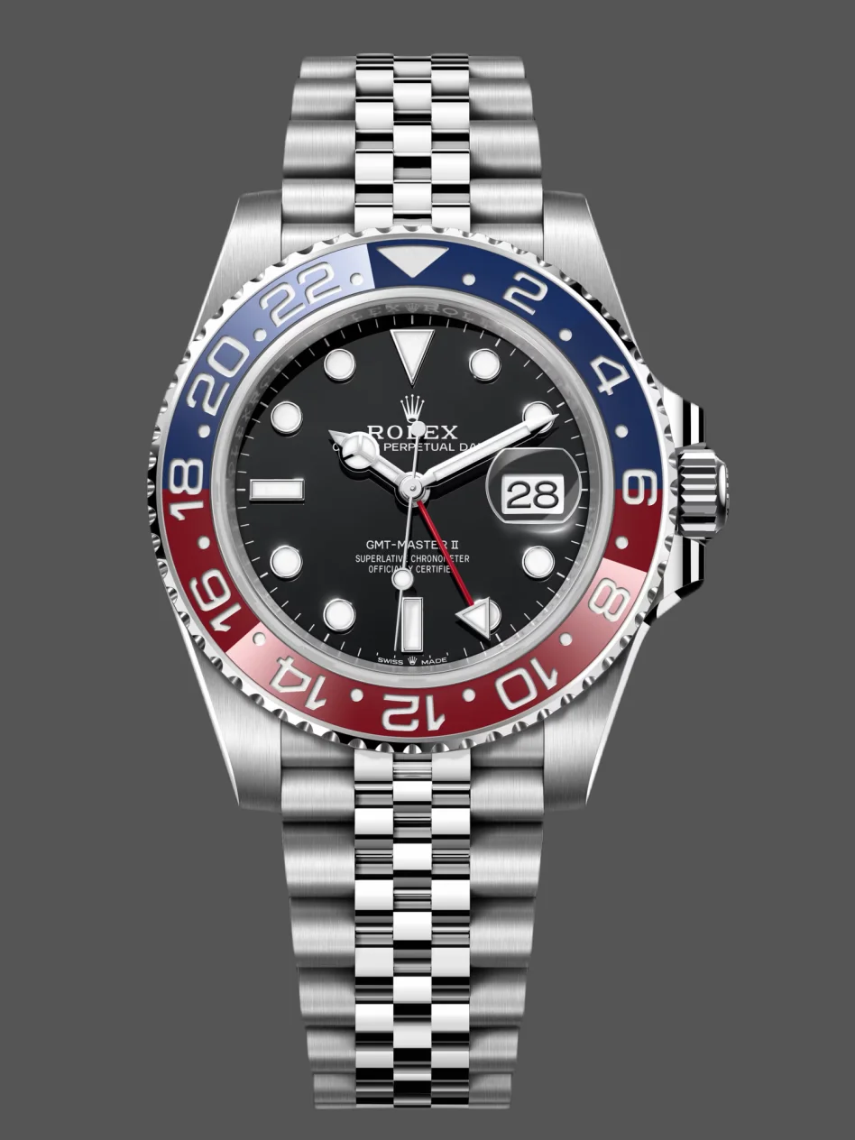 Rolex GMT Master ll Pepsi Bezel Jubilee Bracelet Men's Watch M126710BLRO-0001