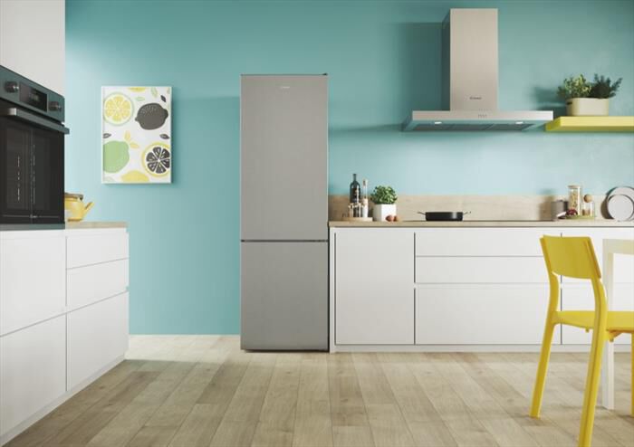 CANDY - Frigorifero combinato CCT3L517ES Classe E 260 lt-Argento