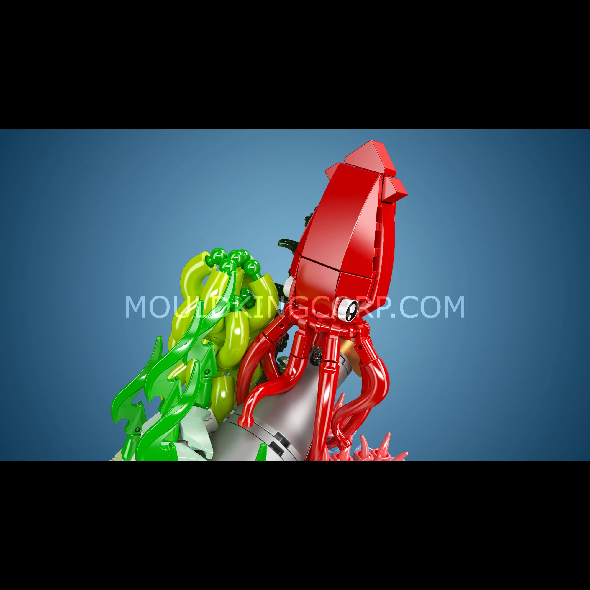 Mould King 10174 Creative Ocean Deep Sea Squid Scene Building Set | 416 Pcs