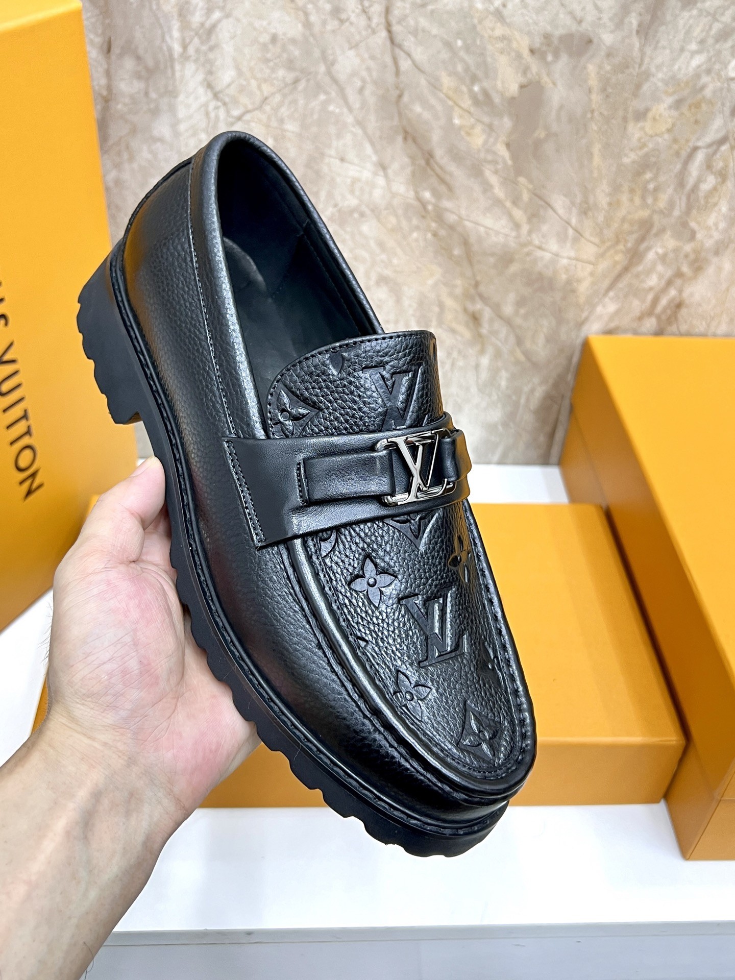 L X V Men's new high qualityLoafers detail 7