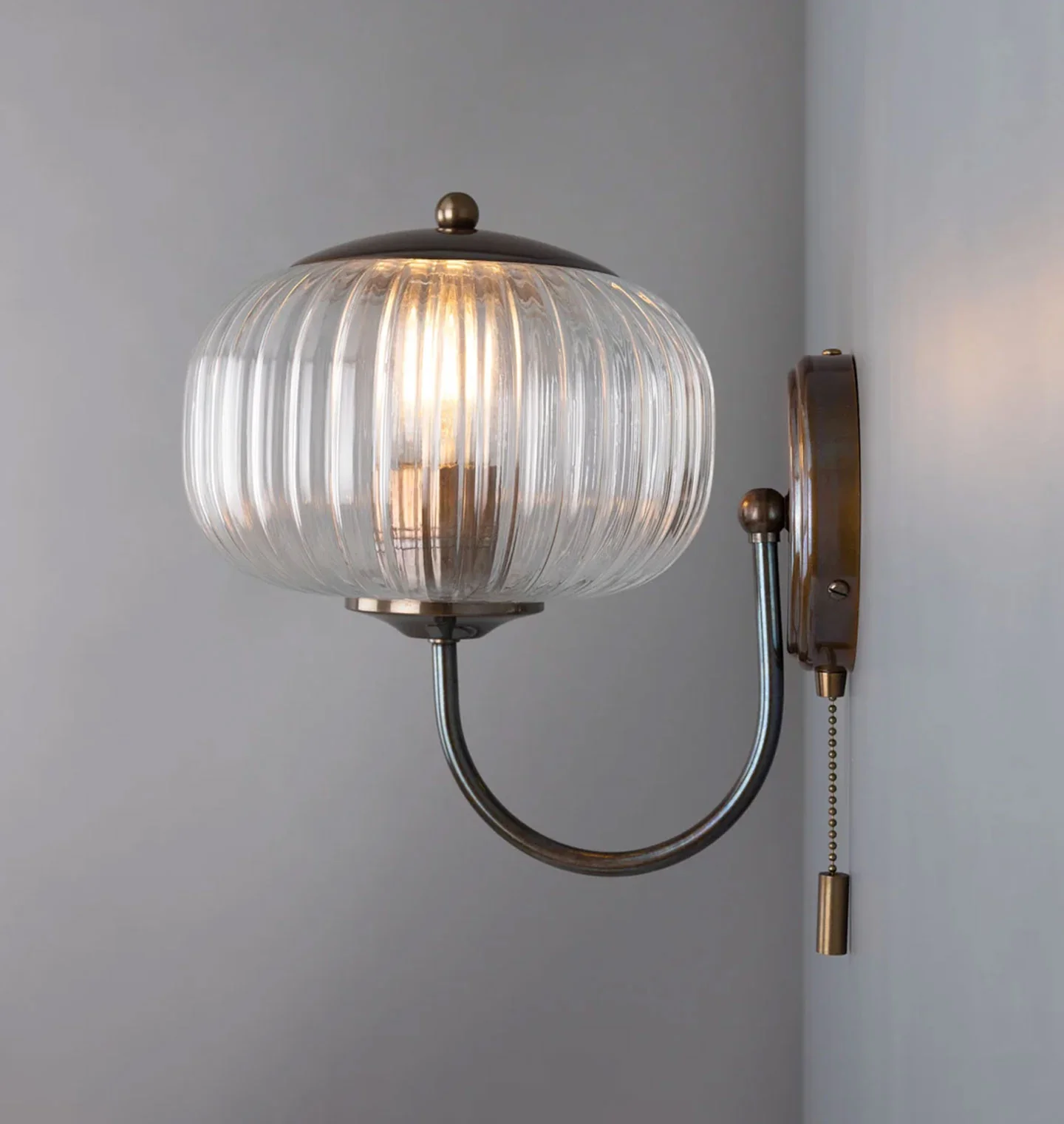 Nehir Sconce Antique Brass