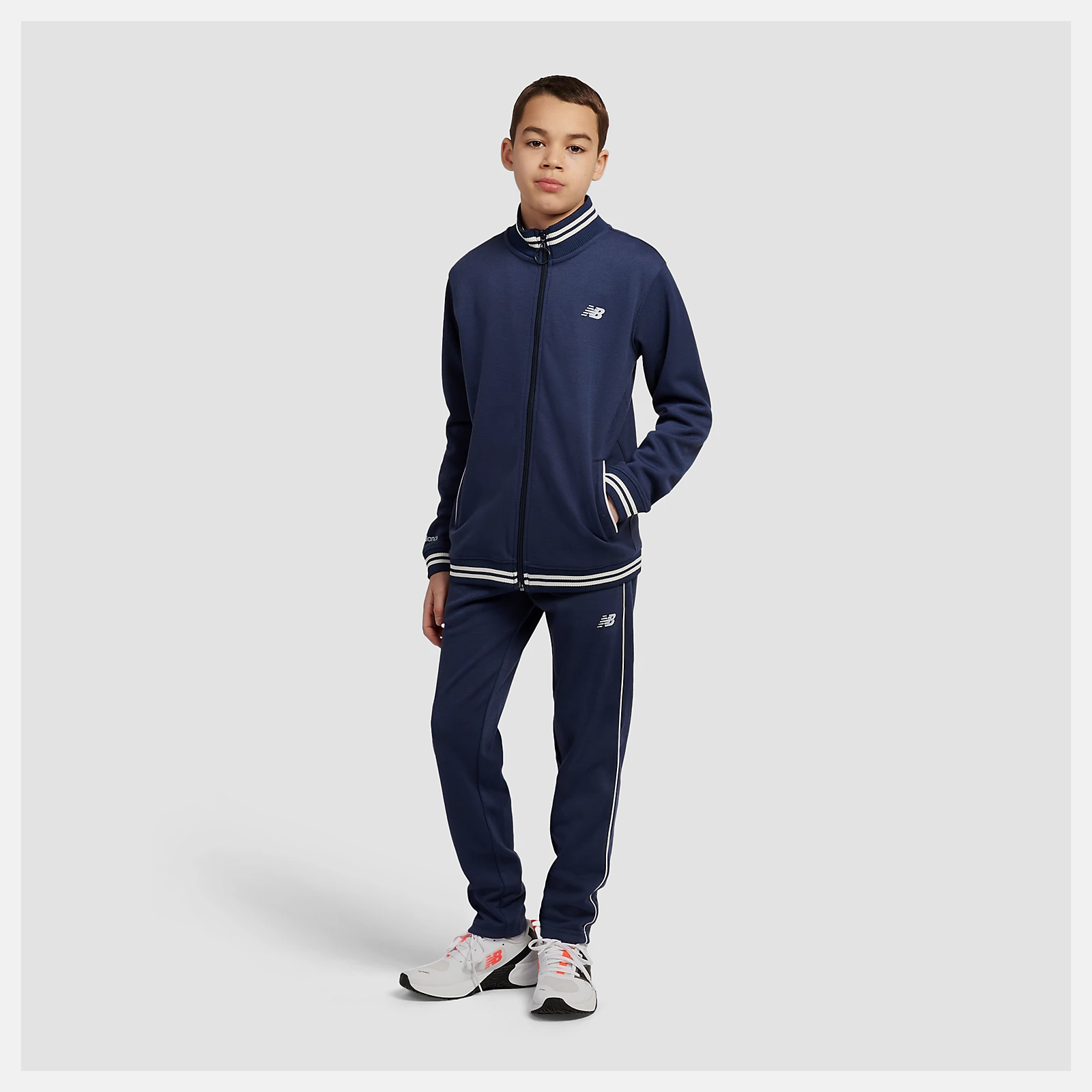 Double Knit Full Zip Funnel Top