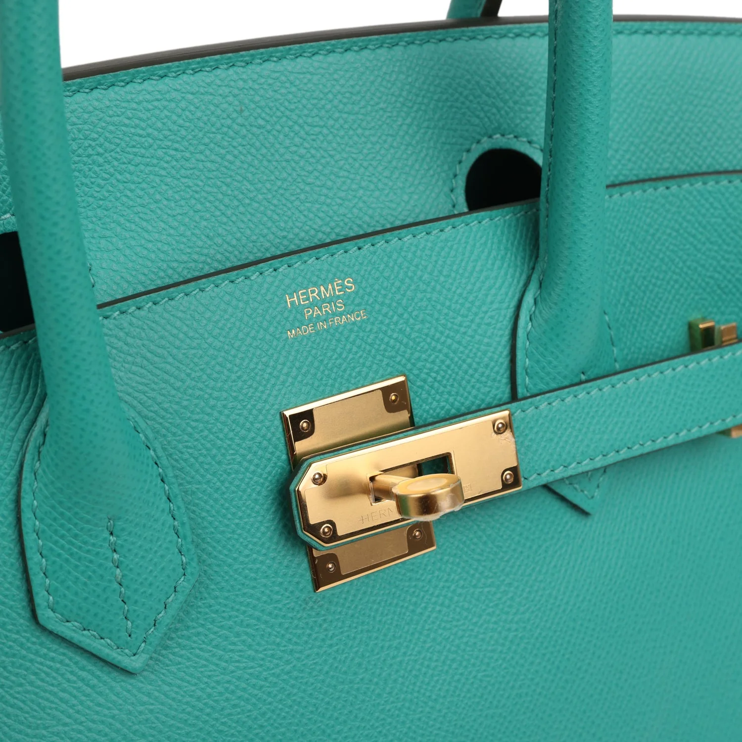 Hermes Birkin 30 Vert Verone Epsom Gold Hardware