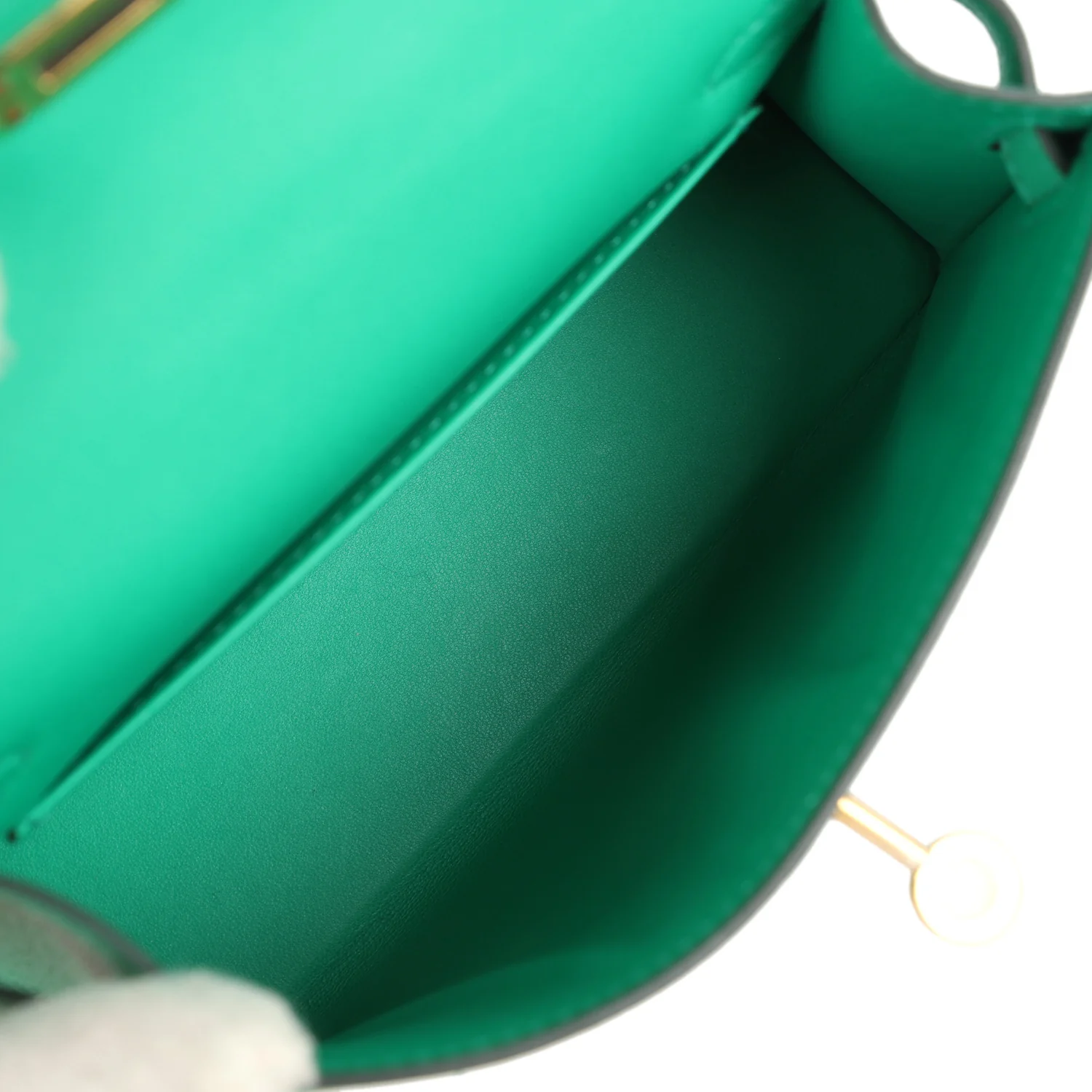 Hermes Kelly Sellier 20 Menthe Chevre Chamkila Gold Hardware