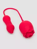 Lovehoney Power Petal 2-in-1 Clitoral Suction Stimulator with Thrusting Egg Vibrator