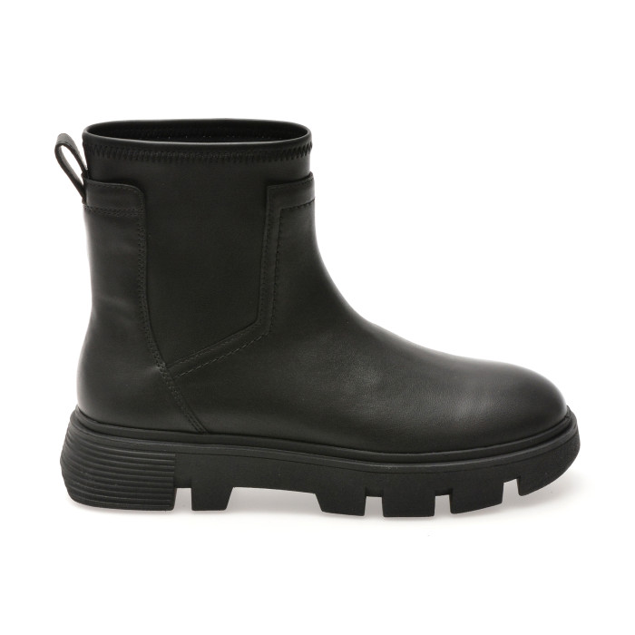 Ghete GEOX negre, D26UAC, din piele naturala