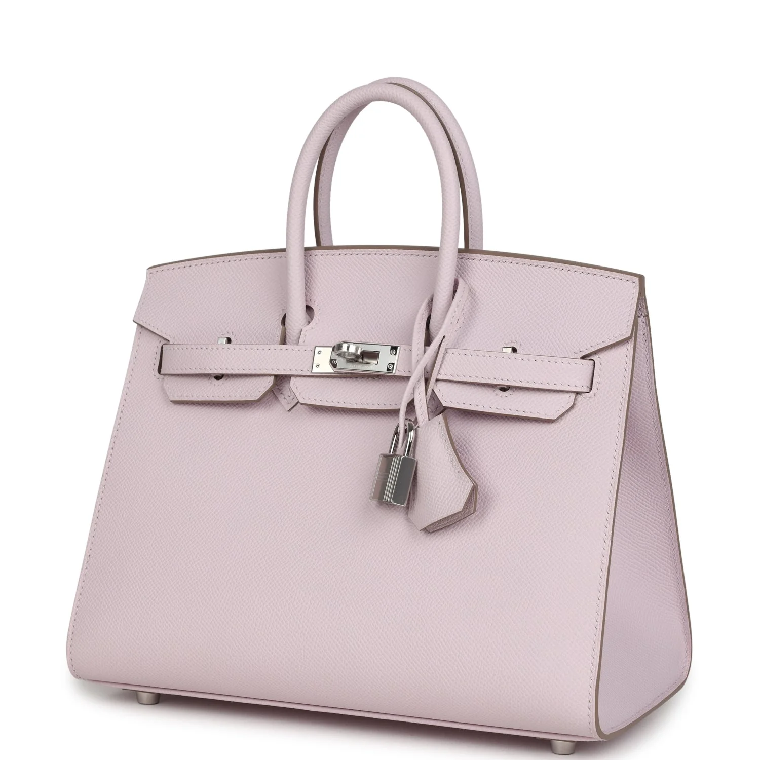 Hermes Birkin Sellier 25 Mauve Pale Epsom Palladium Hardware