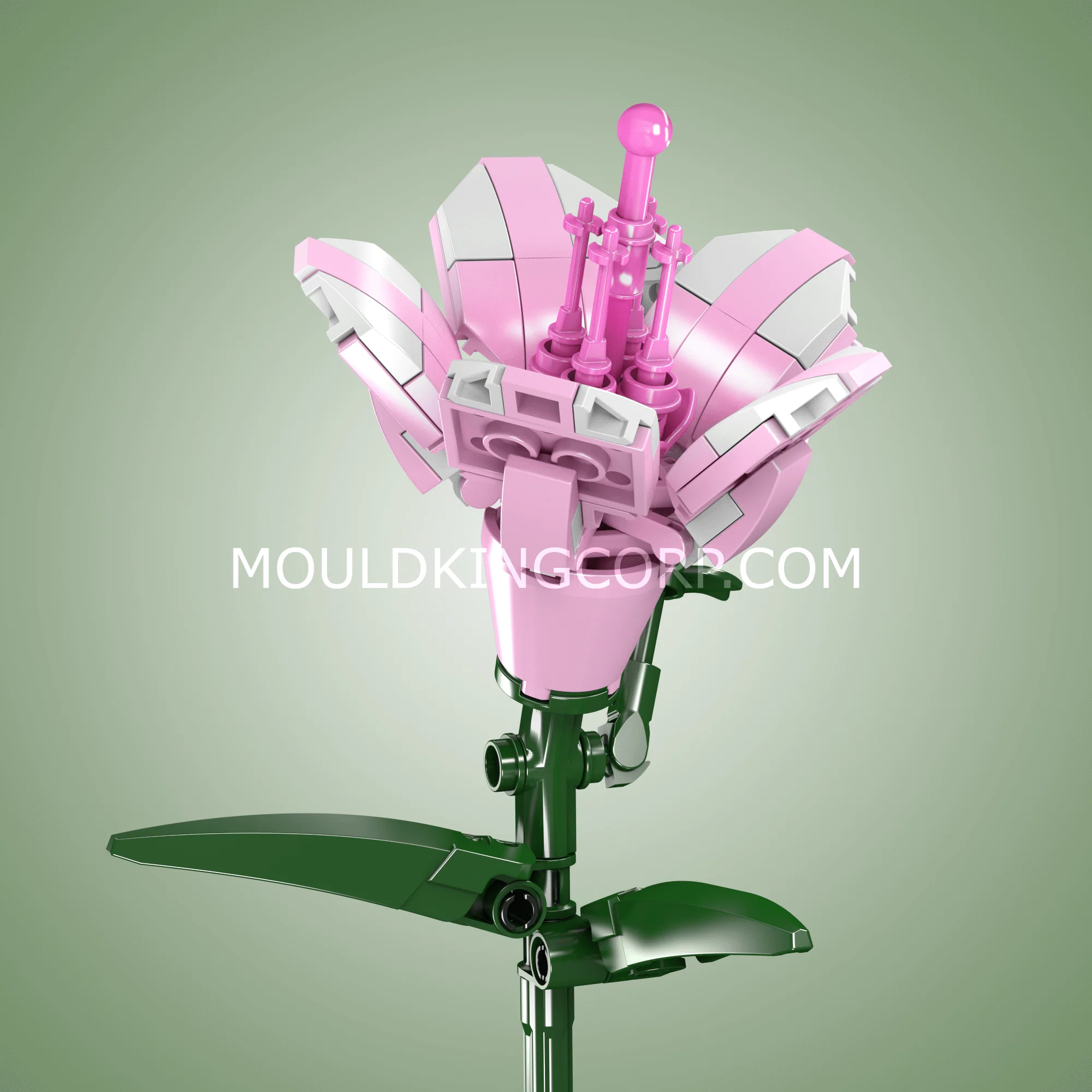 Mould King 24002 Rhododendron Flower Building Set | 132 PCS