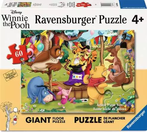 Children’s Jigsaw Puzzle Winnie the Pooh - Magic Show - 60 Pieces Puzzle