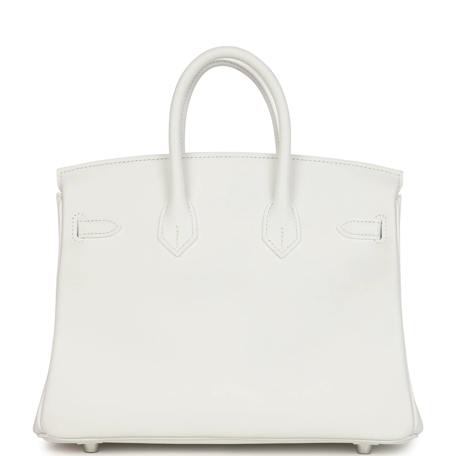 Hermes Birkin 25 New White Swift Palladium Hardware