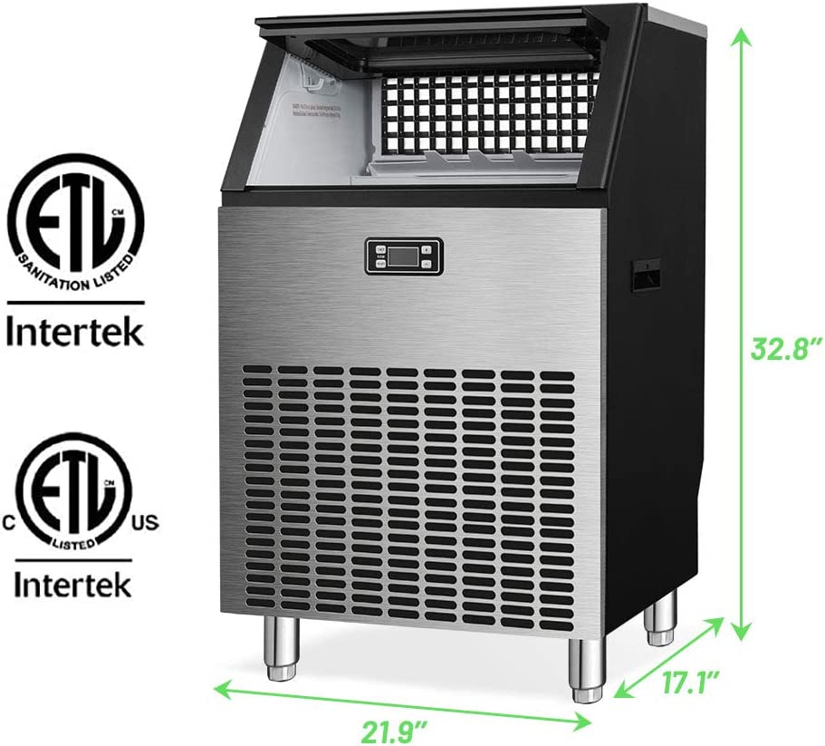 🔥clearance sale🔥 100LBS/200LBS/265LBS  Freestanding Commercial Ice Maker