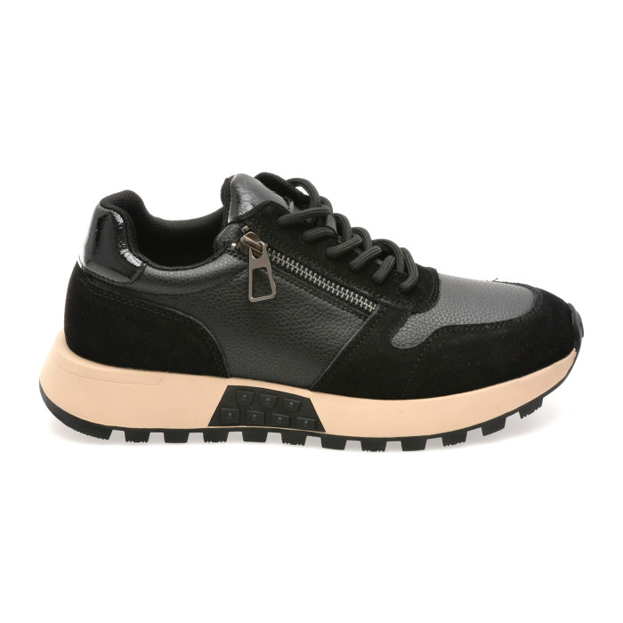 Pantofi sport FLAVIA PASSINI negri, 81850, din piele naturala