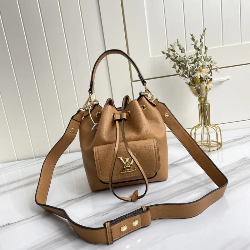 Louis Vuitton Lockme Bucket Black/Brown/Grey