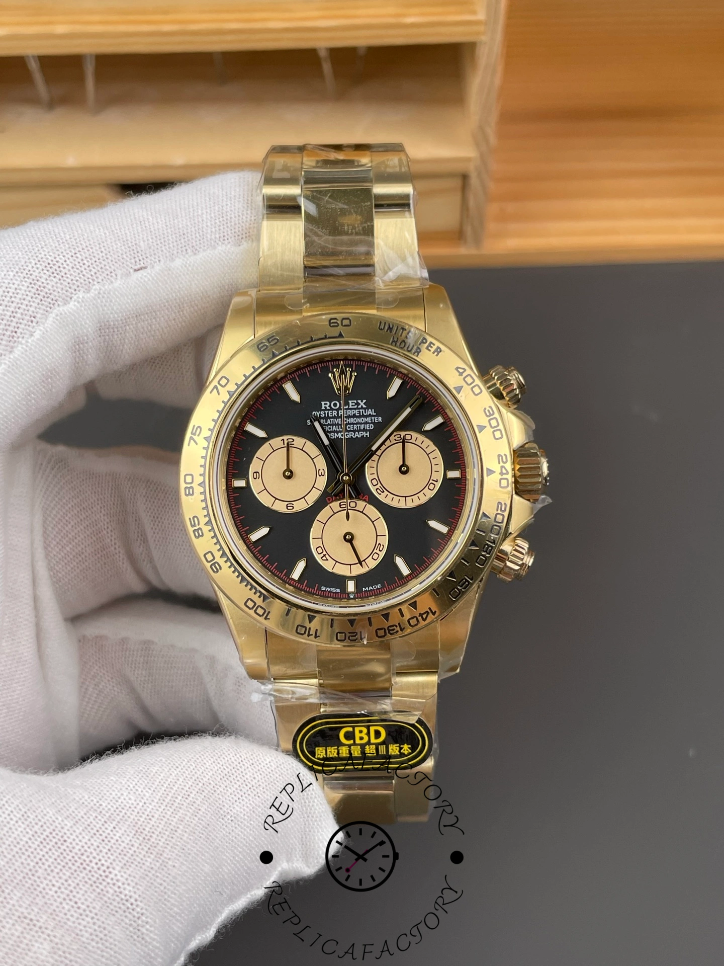 Rolex Daytona 126508 0002 Two Tone Black Dial Replica Watch