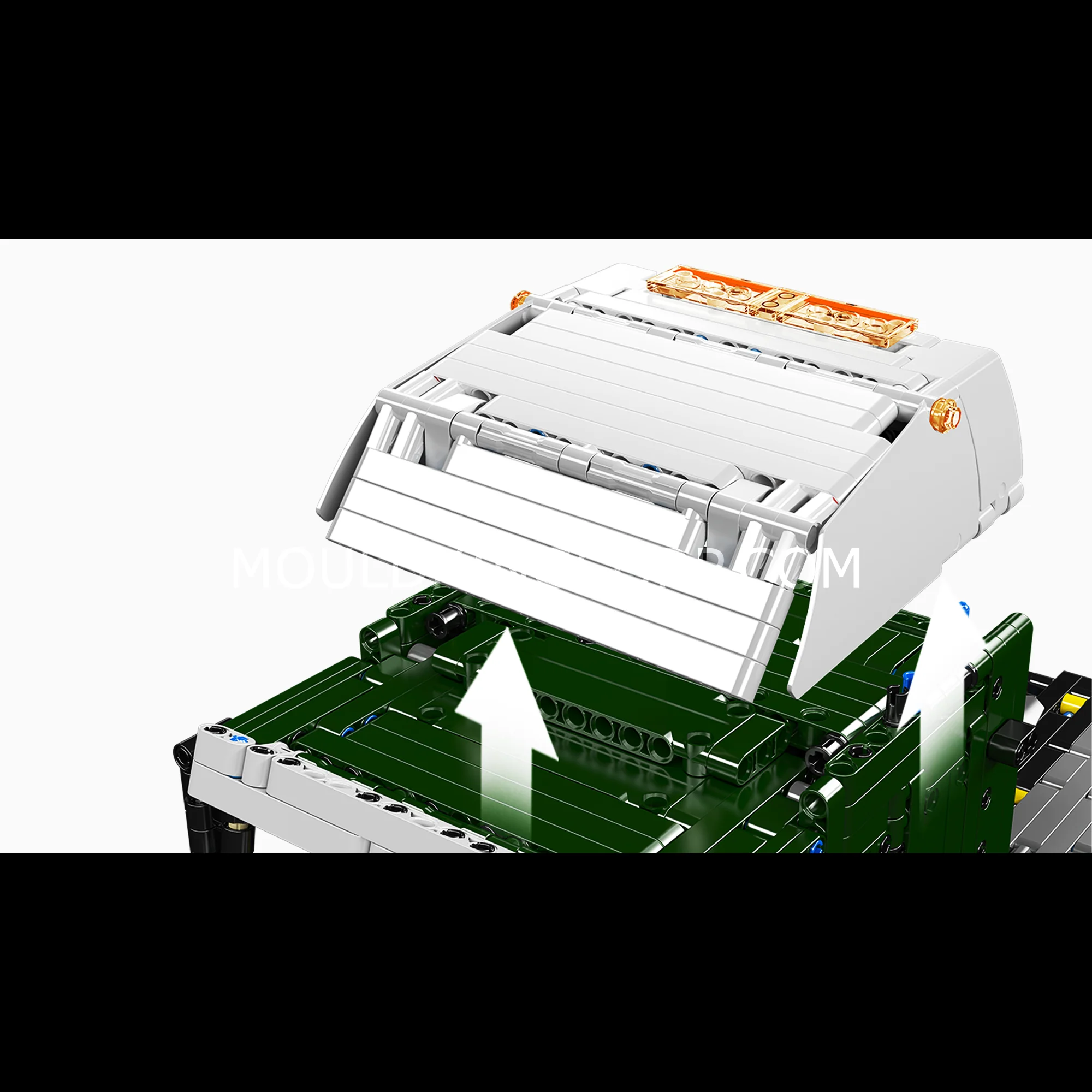 Mould King 13202 1970s American Cabover Truck Building Set | 2,181 Pcs