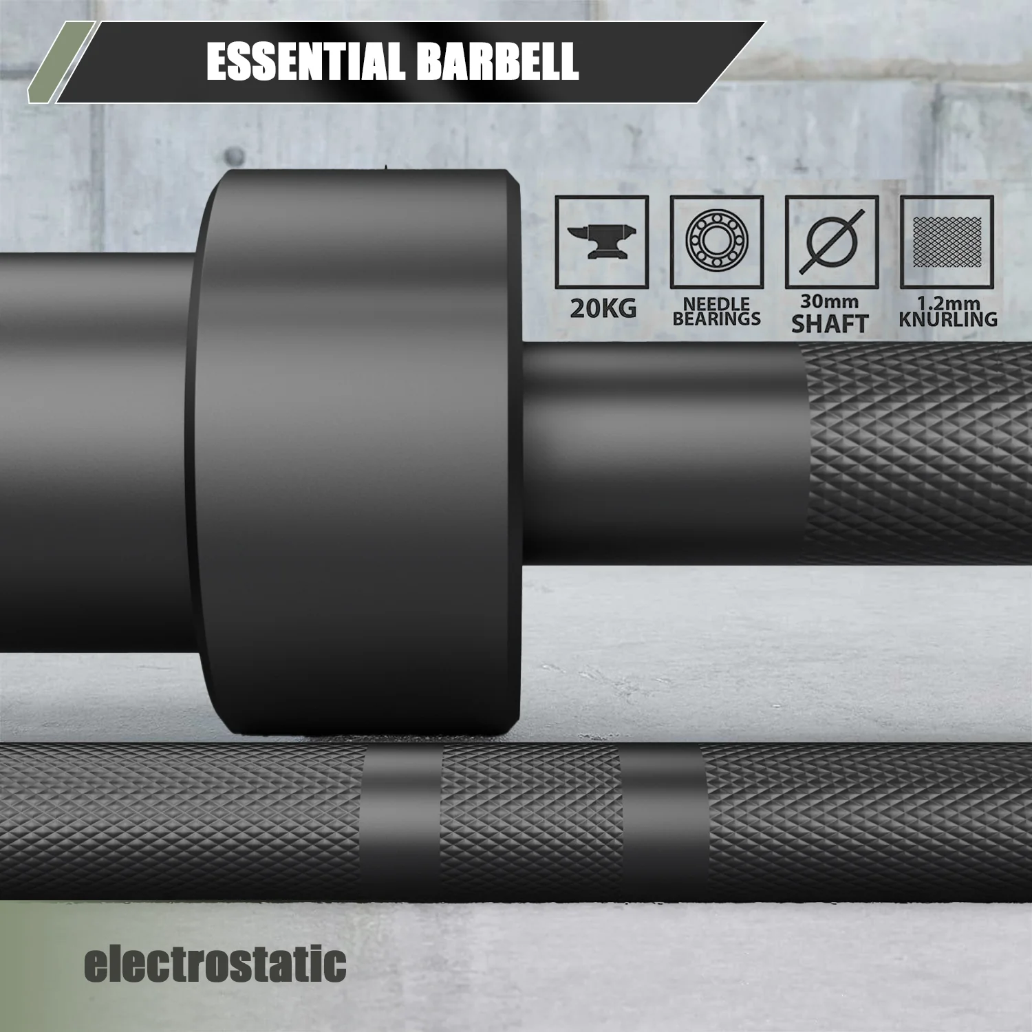 Major Fitness 7ft 20kg Home Gym Barbell