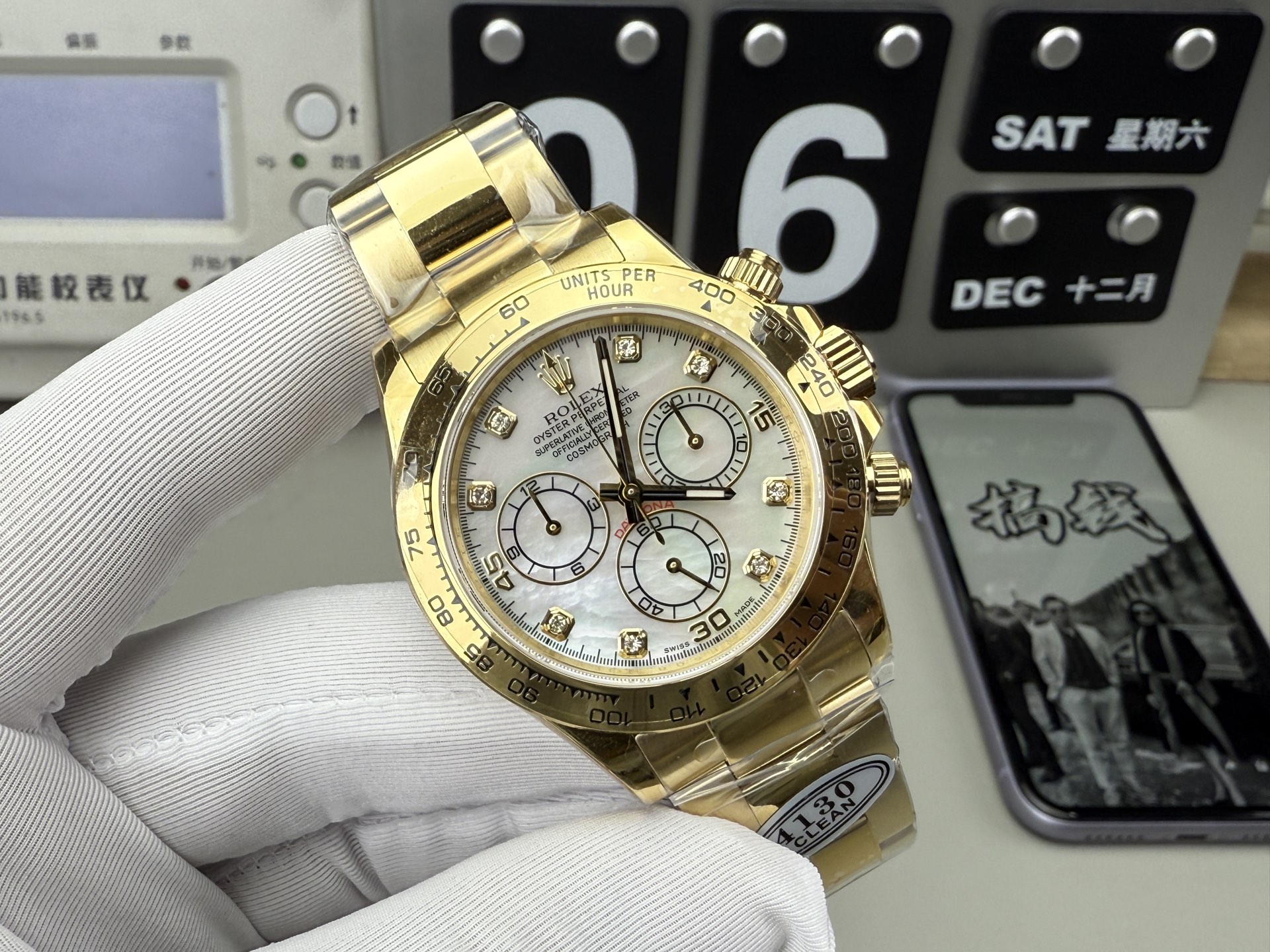 Clean Factory V4 Rolex Daytona 116508 – Top-Tier 4130 Movement & 904L Steel