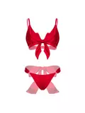 Lovehoney Plus Size Unwrap Me Red Satin Bra Gift Set