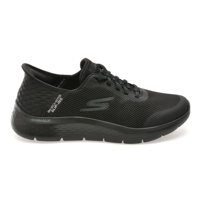 Pantofi sport SKECHERS negri, GO WALK FLEX, din material textil