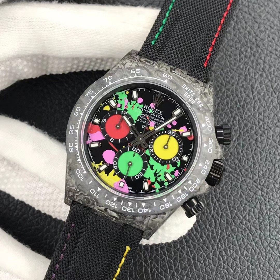 DIW Rolex Cosmograph Daytona Carbon Motley Watch