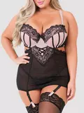 Lovehoney Plus Size Boudoir Belle Blush Pink Cut-Out Chemise Set