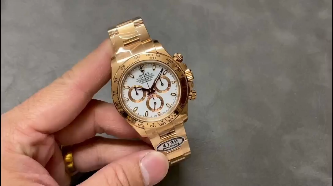 Rolex Daytona 126508 18K Rose Gold White Dial Men's Watch
