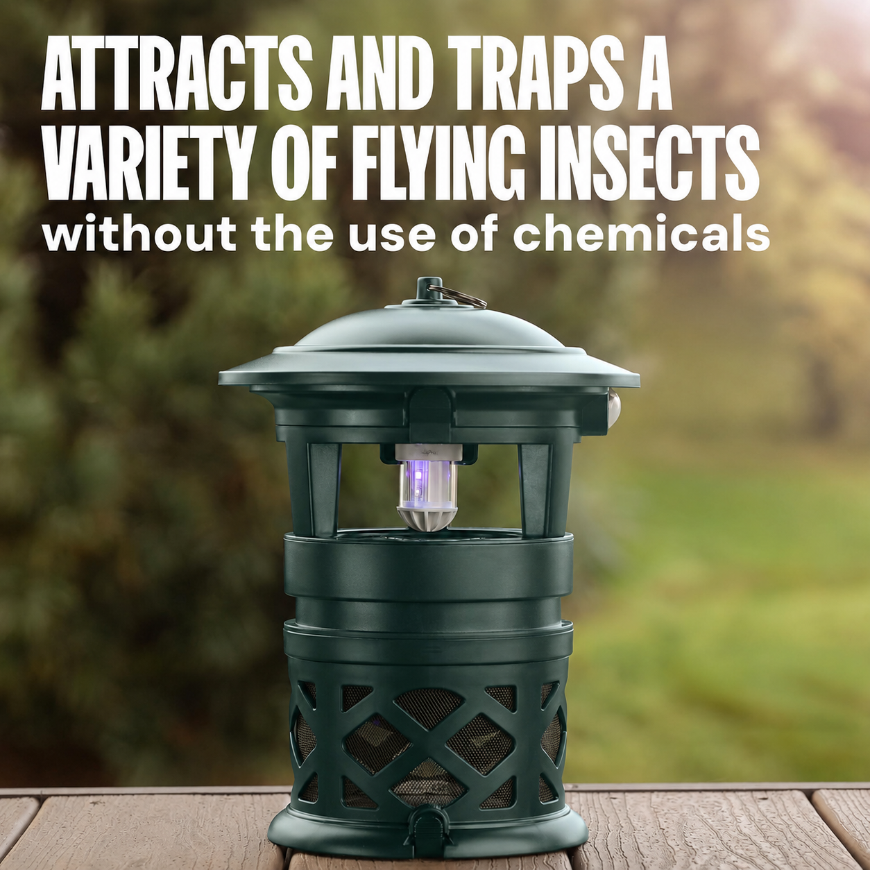 💥 Special offer💥Fly Traps Outdoor - Mosquito & Flying Insect Killer for 1 Acre – Kills Mosquitoes, Flies, Gnats, Wasps - Bug Zapper Alternative