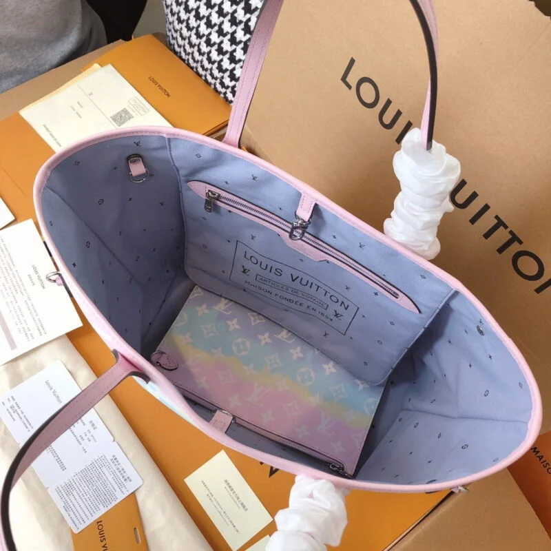 Louis Vuitton Escale Neverfull Mm M45127 Pink/Blue/Red