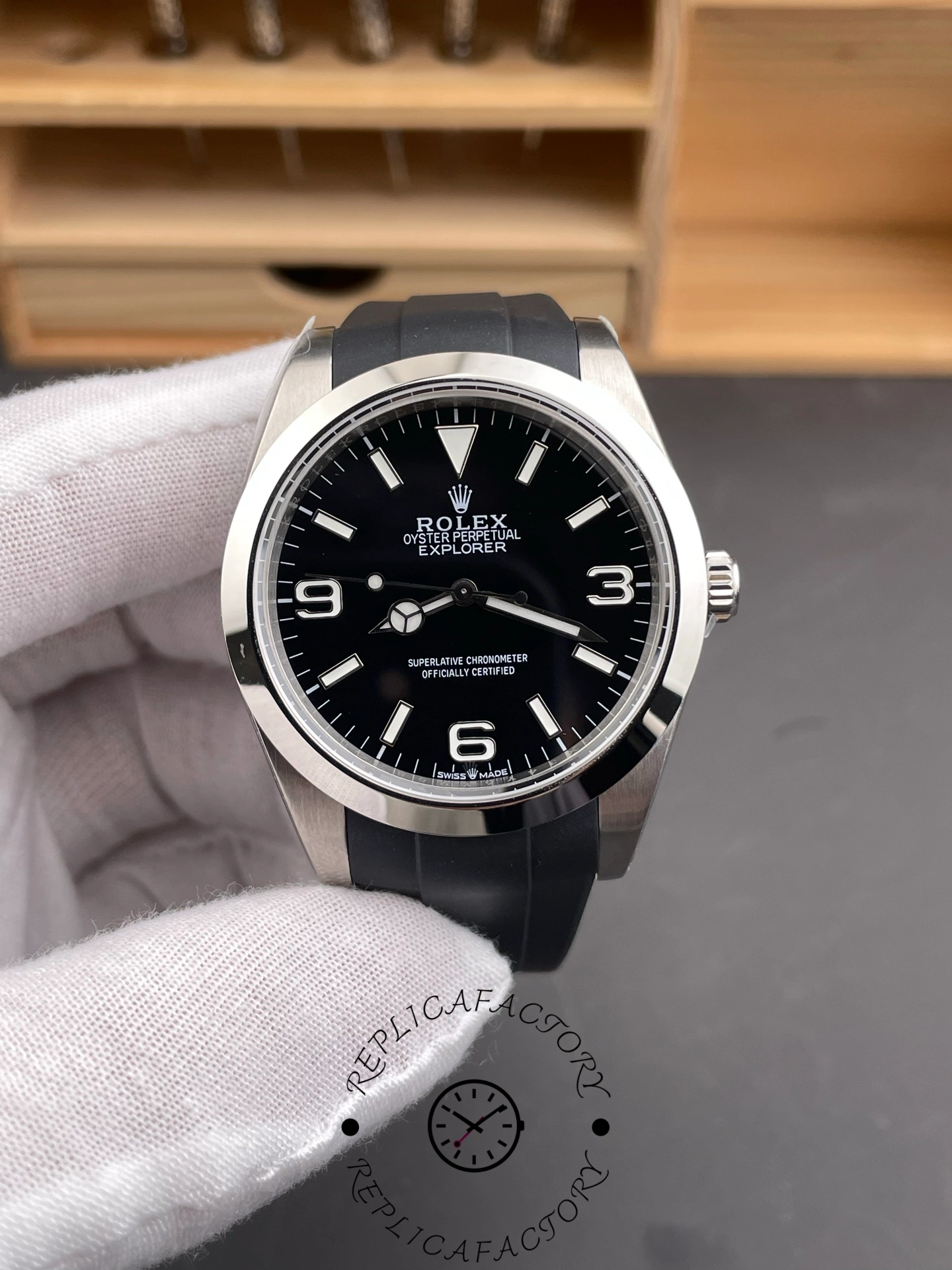 1:1 Clone Rolex Explorer 224270 Black Dial 39mm