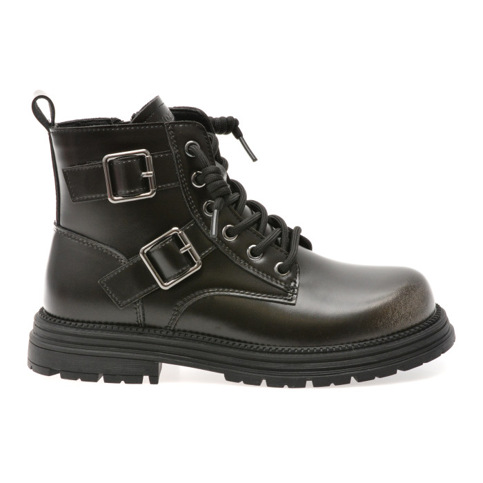 Ghete SELECTION KIDS negre, 532205, din piele naturala
