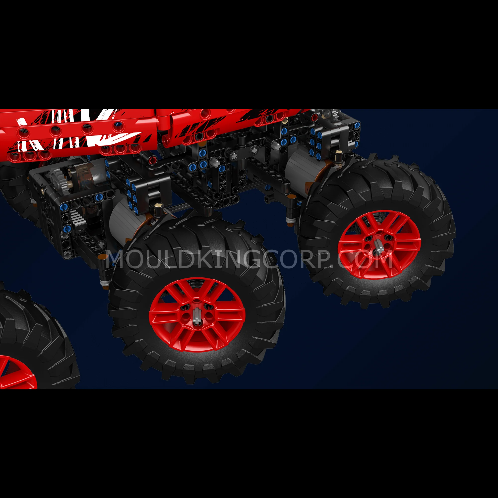 Mould King 18030 Remote Control Red Firefox Climb Car Building Set | 1,962 PCS