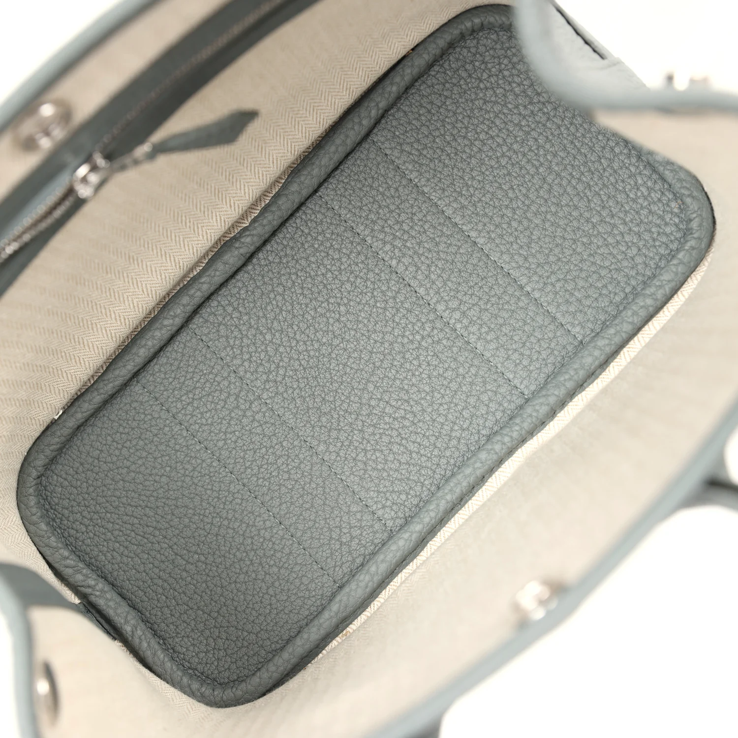 Hermes Garden Party Neo 23 Vert Amande Negonda Palladium Hardware