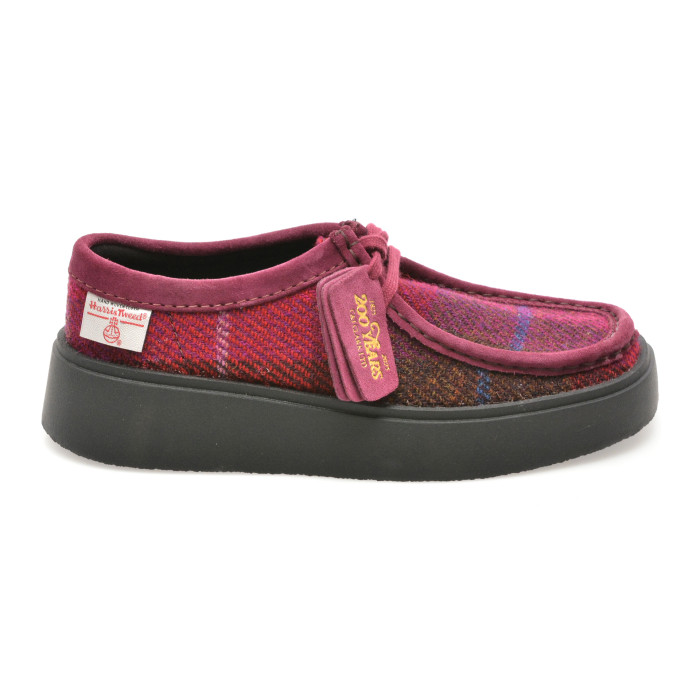 Mocasini CLARKS mov, TORVIEW W, din material textil