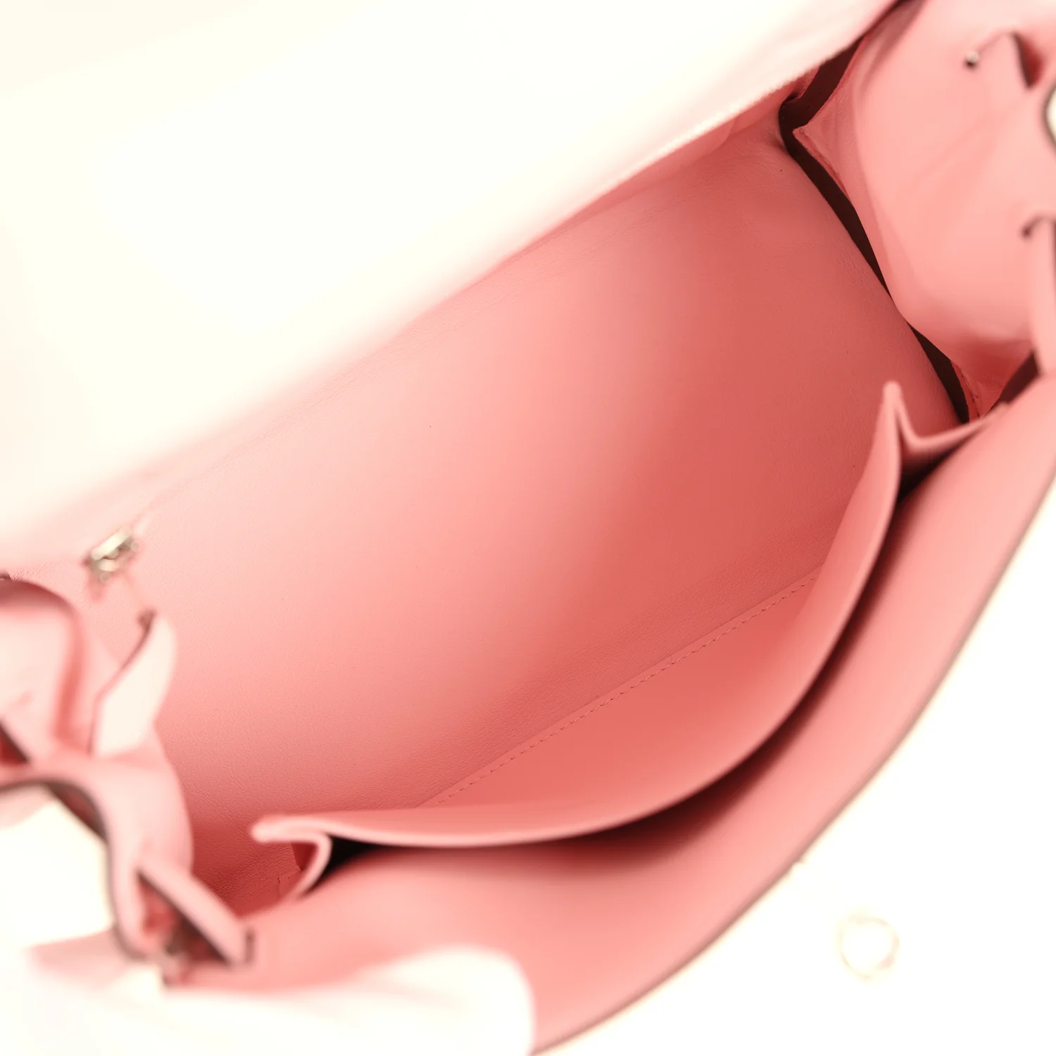 Hermes Kelly Retourne 25 Rose Sakura Swift Palladium Hardware