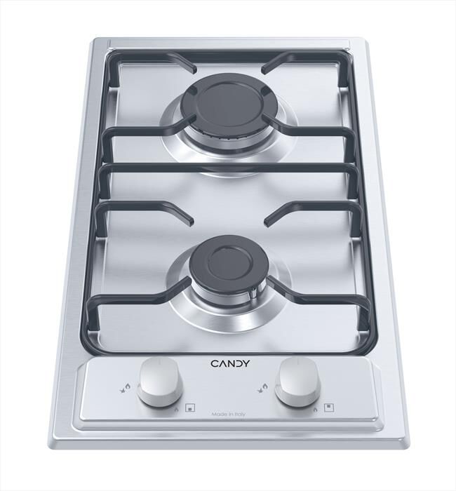 CANDY - Piano cottura gas CHW23X 28,8 cm-Acciaio inox