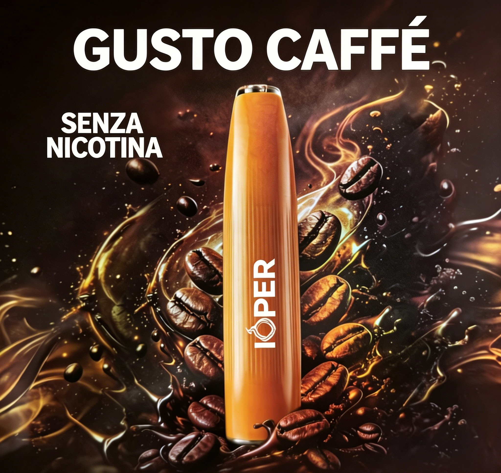 【5 Pezzi】IOPER Coffee Vibe | Sigaretta Elettronica Senza Nicotina (0%) - Box da
