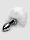 EasyToys Small Aluminium Faux Fur Bunny Tail Butt Plug
