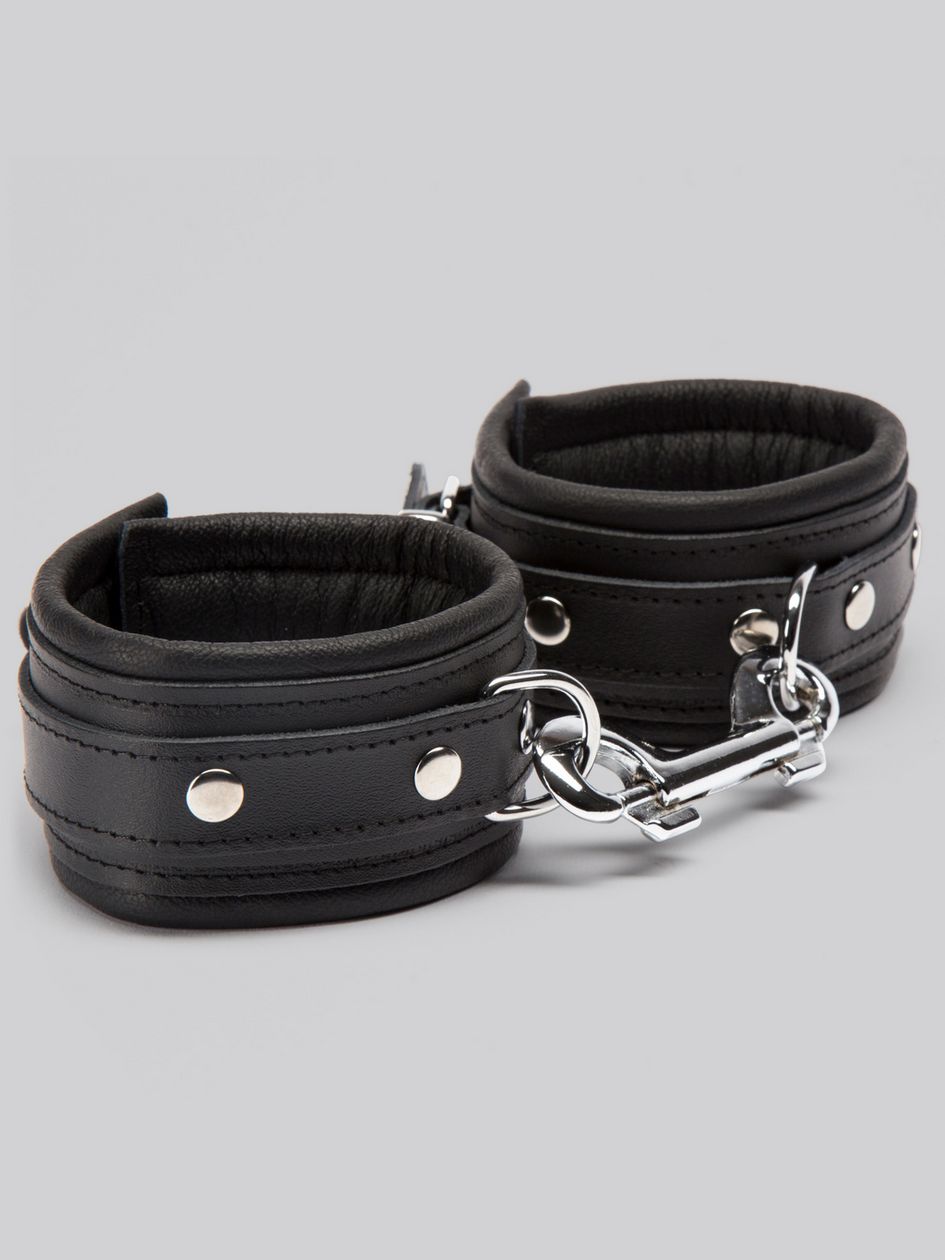 DOMINIX Deluxe Leather Ankle Cuffs