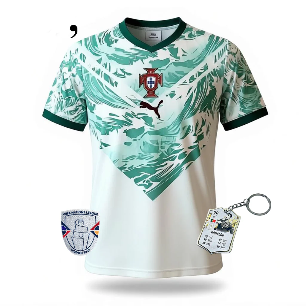 Camisola Sele??o Portugal alternativa azul/branca COPA DO MUNDO 2026