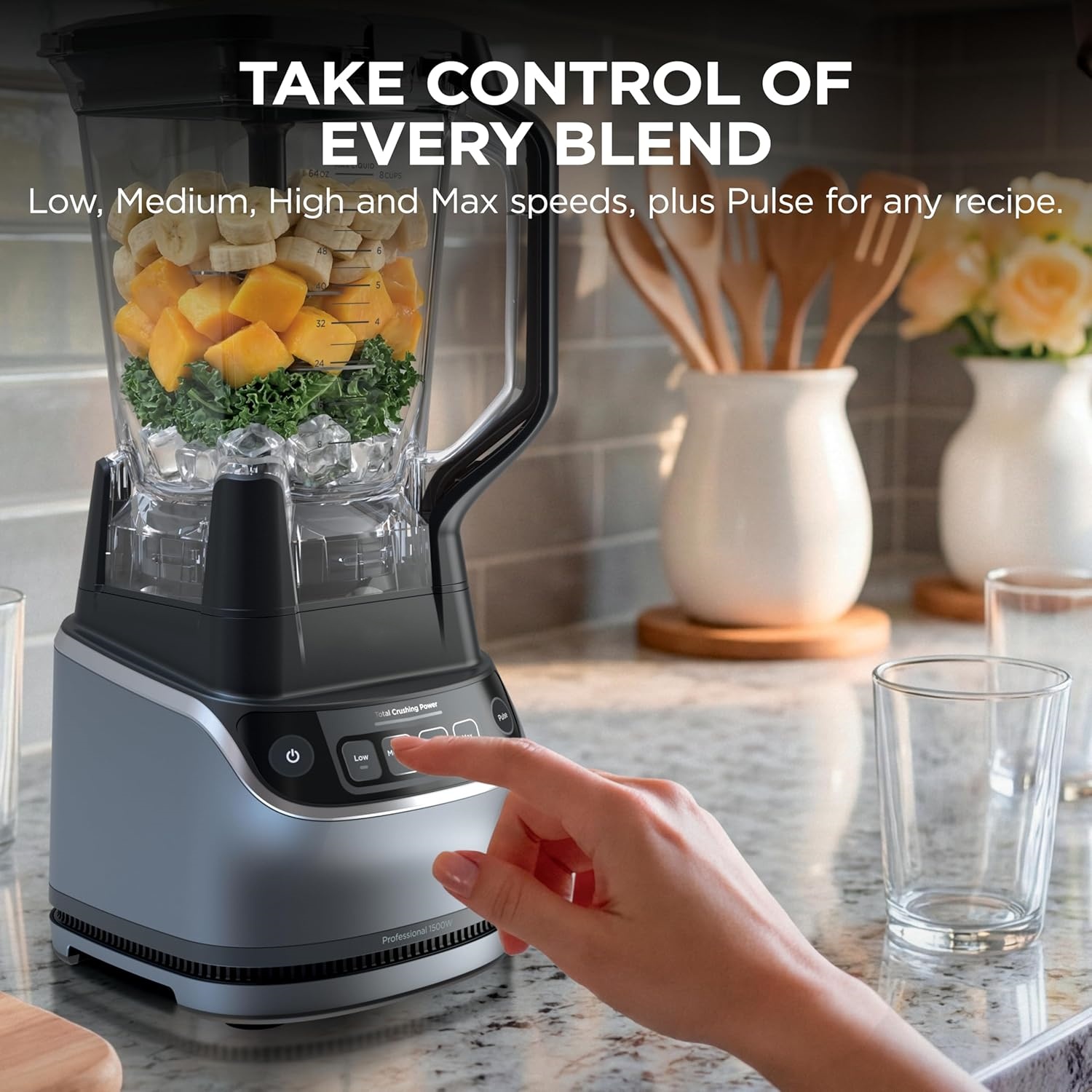 Clearance Sale💥Buy one get one free💥UltraCrush Professional Kitchen System | 1500W, 72oz Full-Size Blender