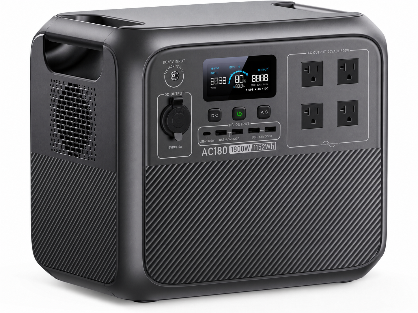 🔥Flash Sale – ONLY $39.99🔥AC180P Portable Power Station, 1800W Power Backup for Home, Camping & Emergency Use
