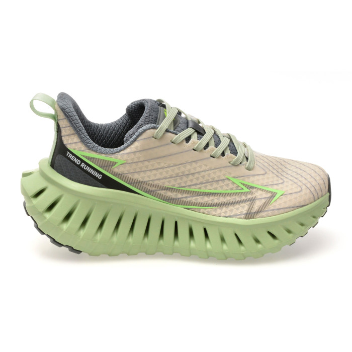 Pantofi sport NHOT bej, A386, din material textil